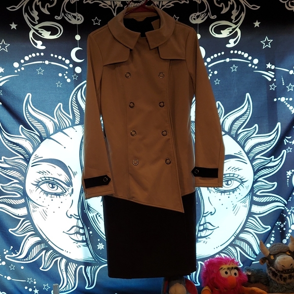 Karma 2 Tone Trenchcoat M Medium - Picture 3 of 5